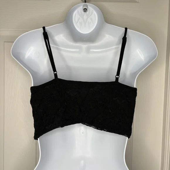 BP Black Lace Detail Bralette Size Medium - Picture 4 of 5